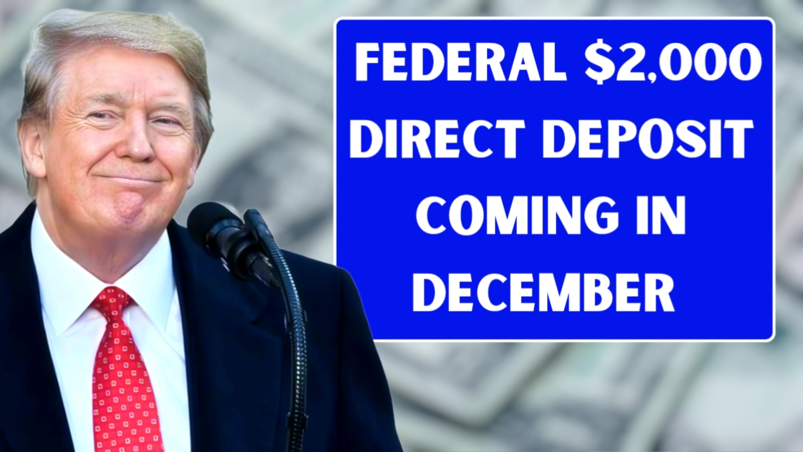 Federal $2,000 December Deposit Confirmed